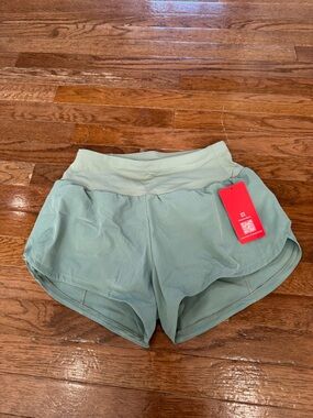 New Amazon Women’s Athletic Shorts in Sage Green
